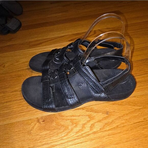 Vionic Amber Black Slingback Sandals Womans Size 8 - Picture 3 of 8